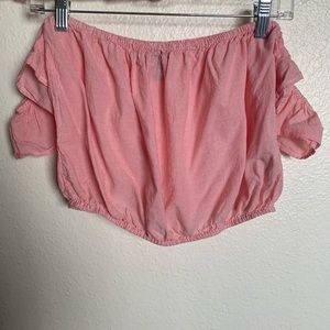 Forever 21 Off the Shoulder Striped Top